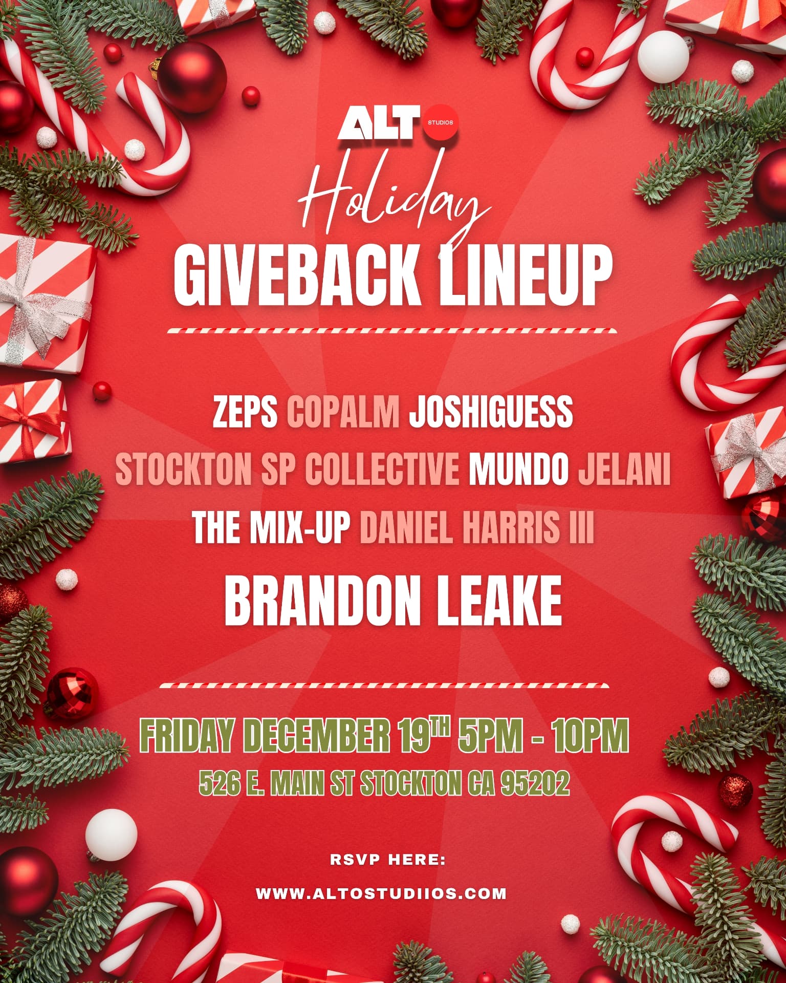 Holiday Giveback — original event flyer
