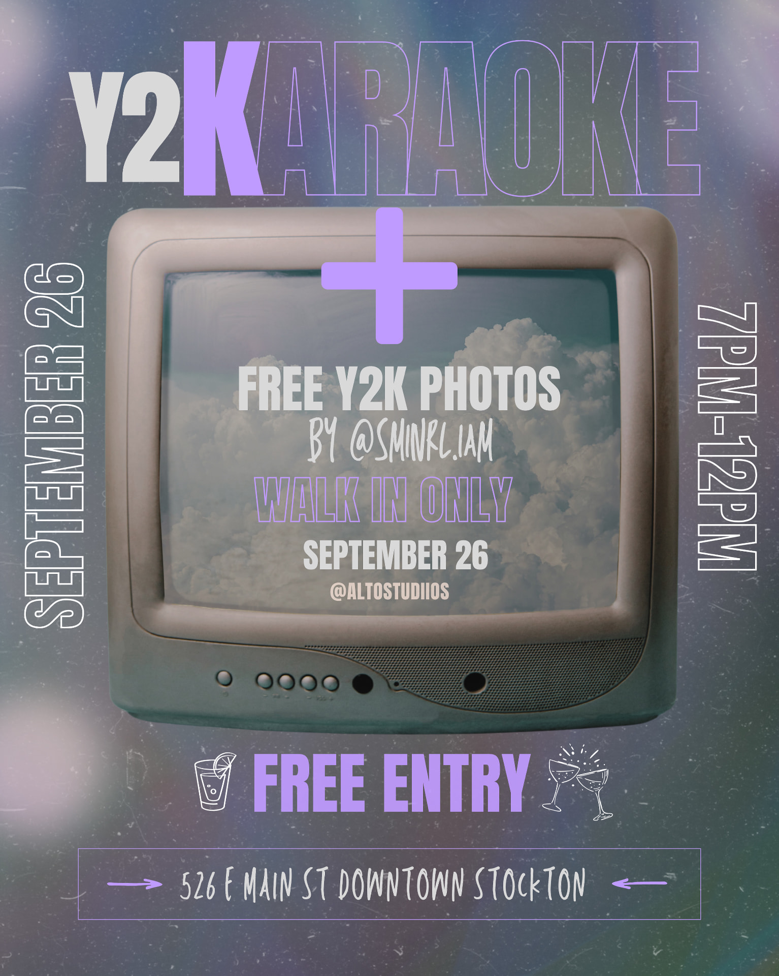 Y2K Karaoke — original event flyer